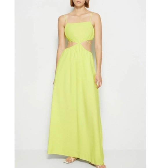 JONATHAN SIMKHAI Amora Maxi Dress In Green - Picture 3 of 3